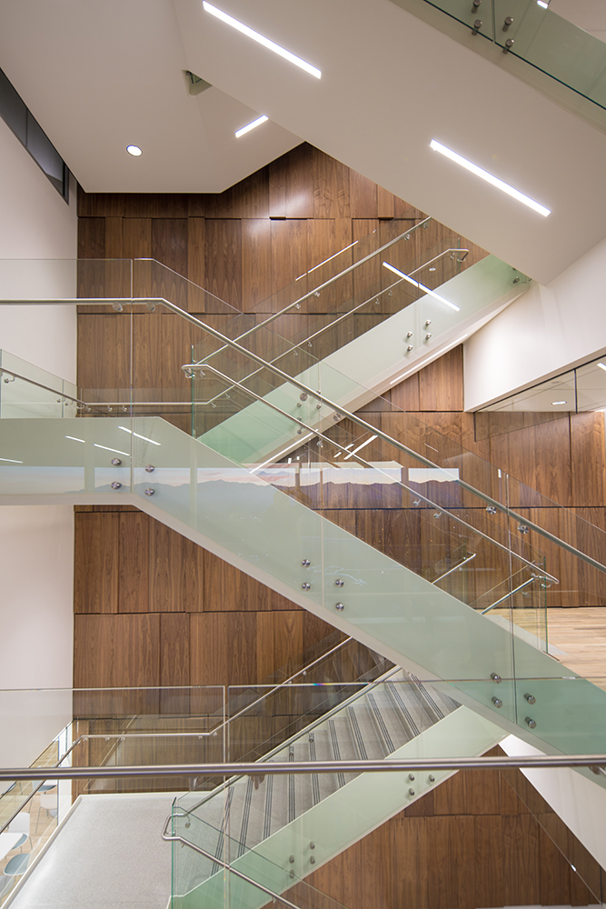 Elegant stairways at Alta View Hospital